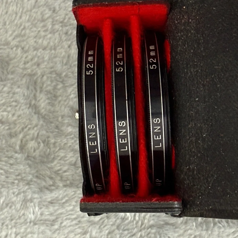 Vivitar‎ 52mm Close-Up Lens Filter Set No.1 No.2 No.4 w/ Case Japan Vintage